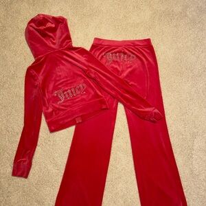 Juicy Couture Hot Pink Velour Tracksuit